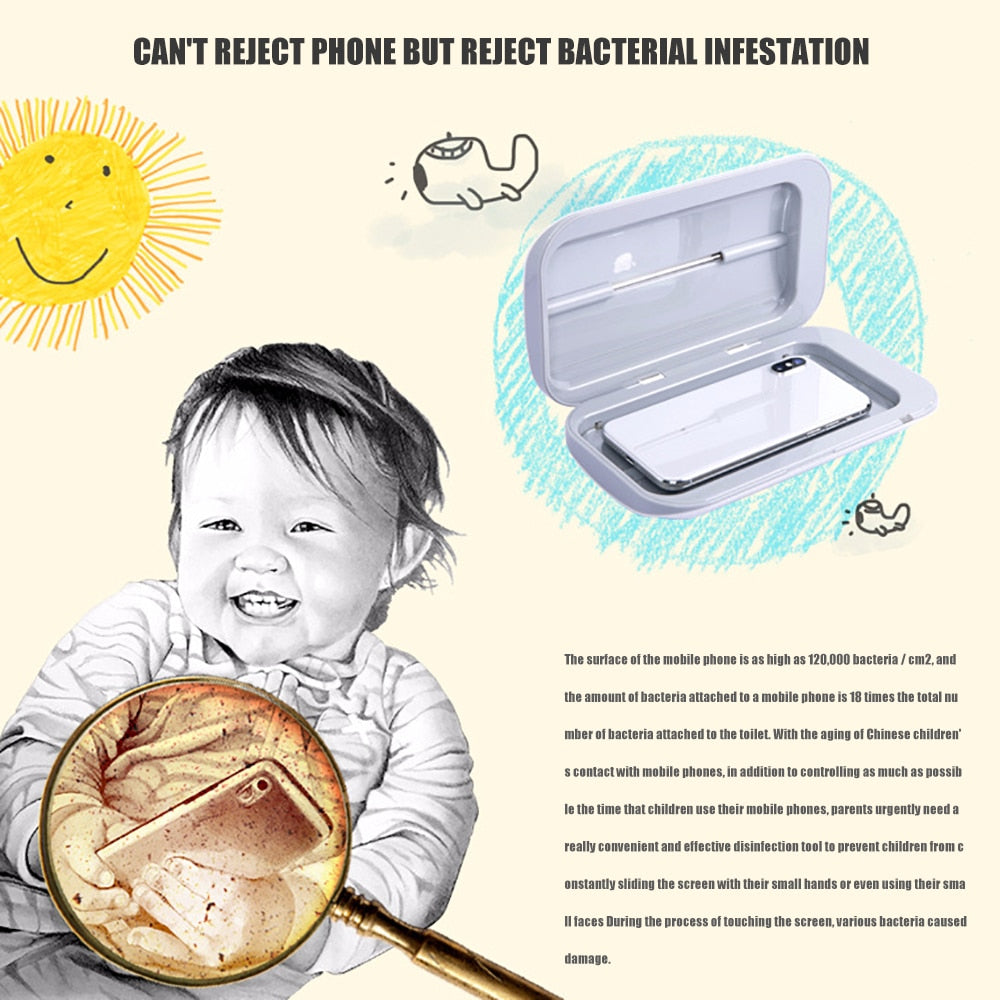 UV Sterilizer Box with Dual UV-C Disinfection Lamp by HitMyNeed