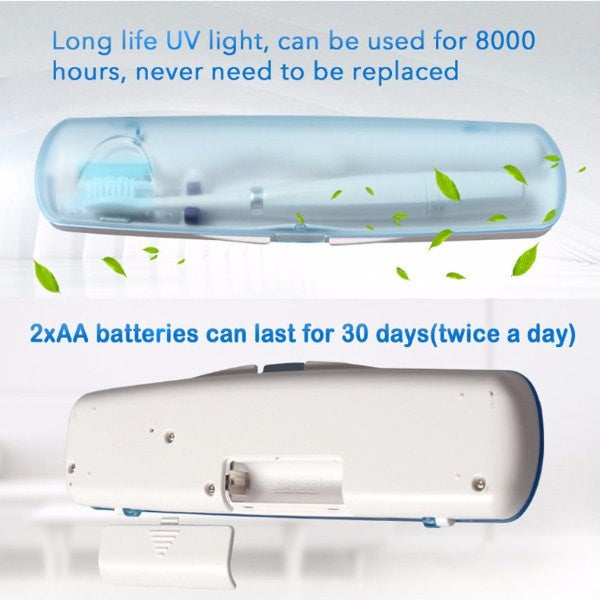 UV Toothbrush Sanitizer Travel Case by HitMyNeed