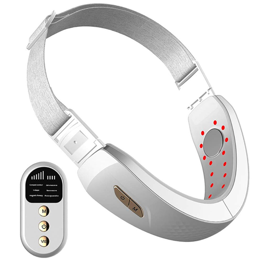 V-Line LED Facial Lifting & Double Chin Reducer Device white by HitMyNeed