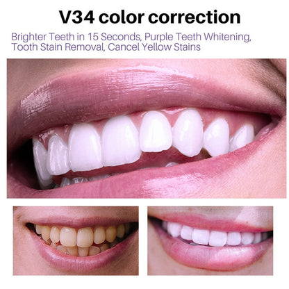 V34 Toothpaste Mousse Teeth Whitening 50ml by HitMyNeed