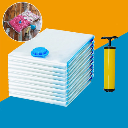 Vacuum Storage Bags 5-Pack with Hand Pump by HitMyNeed