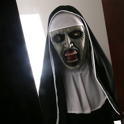 Valak Scary Latex Mask with Separate Headscarf by HitMyNeed