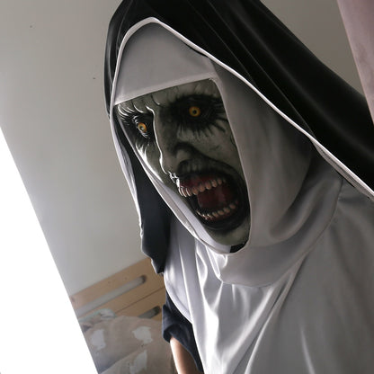 Valak Scary Latex Mask with Separate Headscarf by HitMyNeed