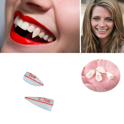 Vampire Fangs Set 4pcs for Halloween Costumes by HitMyNeed