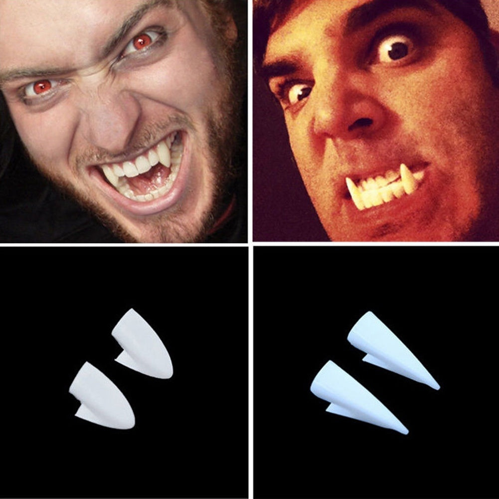 Vampire Fangs Set 4pcs for Halloween Costumes by HitMyNeed