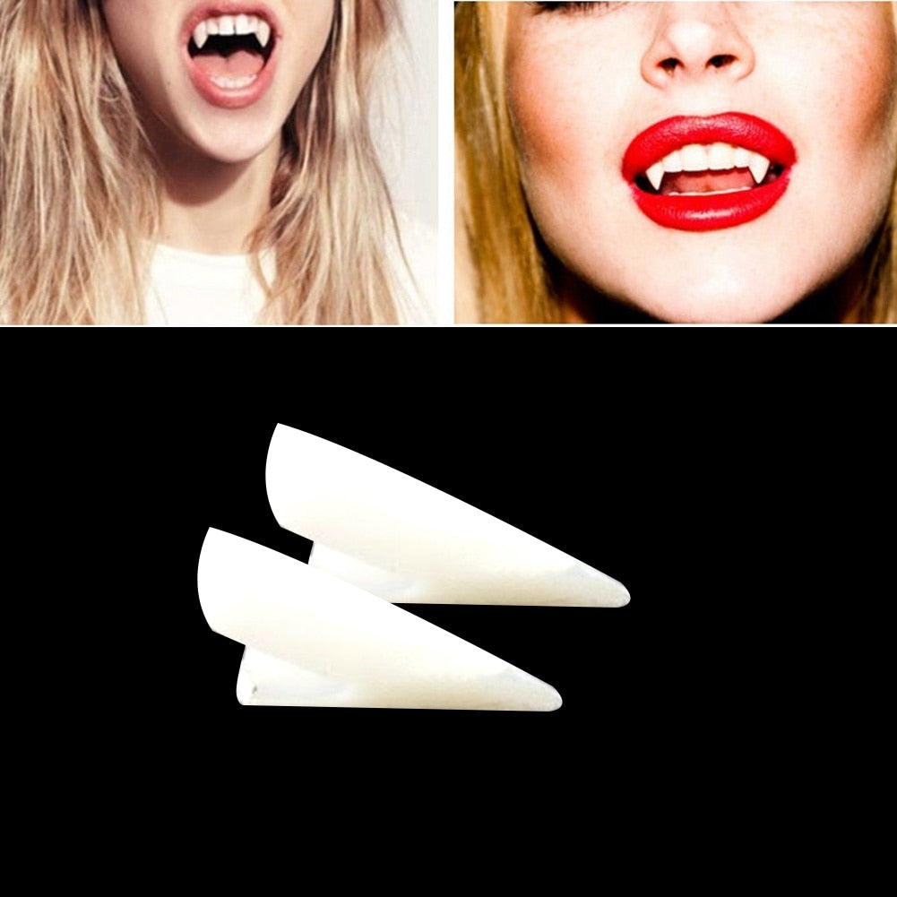 Vampire Fangs Set 4pcs for Halloween Costumes by HitMyNeed
