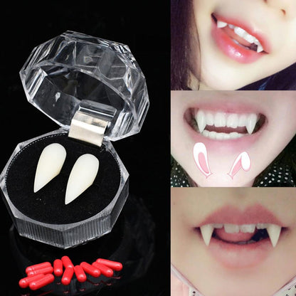 Vampire Fangs Set 4pcs for Halloween Costumes by HitMyNeed