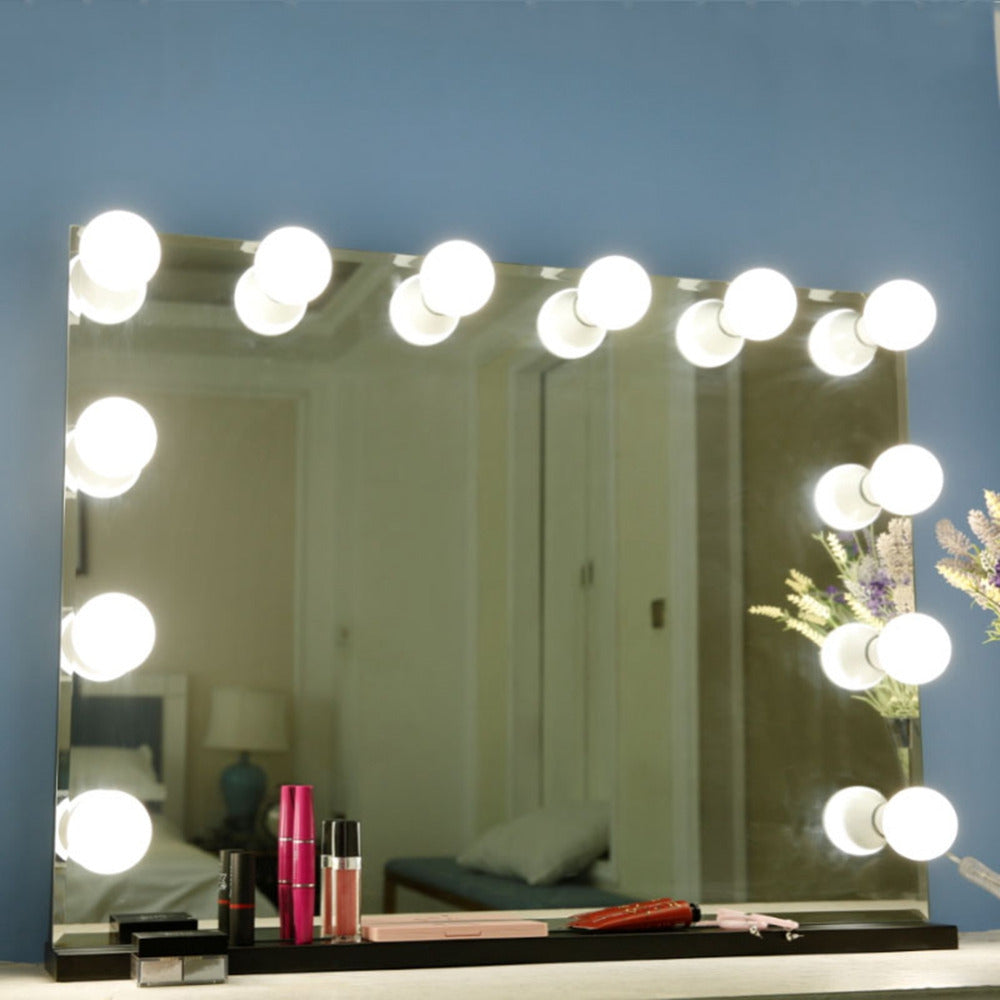 Vanity Mirror LED Light Bulb Strip (10 Bulbs, USB) by HitMyNeed