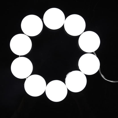 Vanity Mirror LED Light Bulb Strip (10 Bulbs, USB) by HitMyNeed