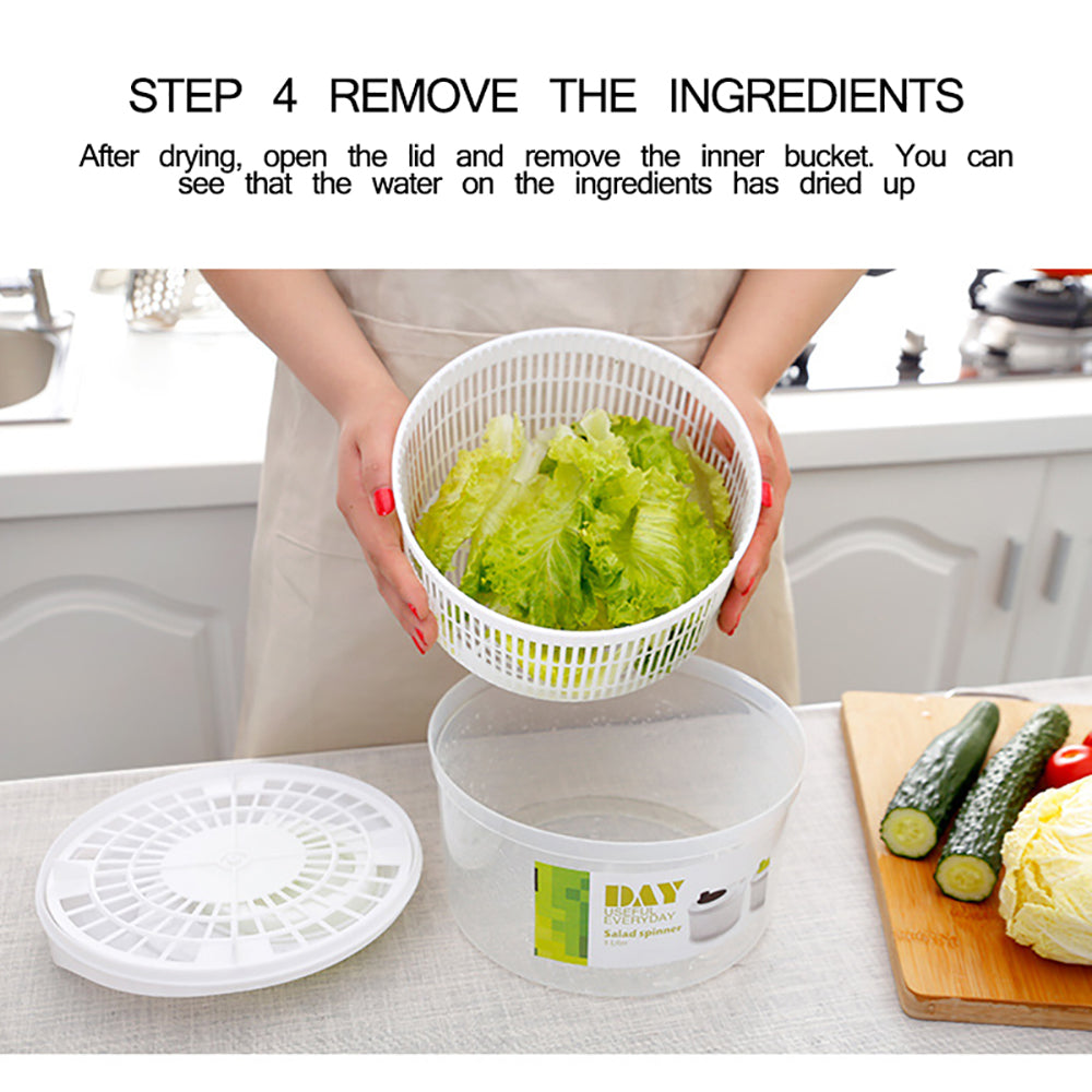 Vegetable Dryer Salad Spinner with Detachable Strainer by HitMyNeed