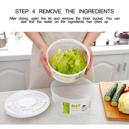 Vegetable Dryer Salad Spinner with Detachable Strainer by HitMyNeed