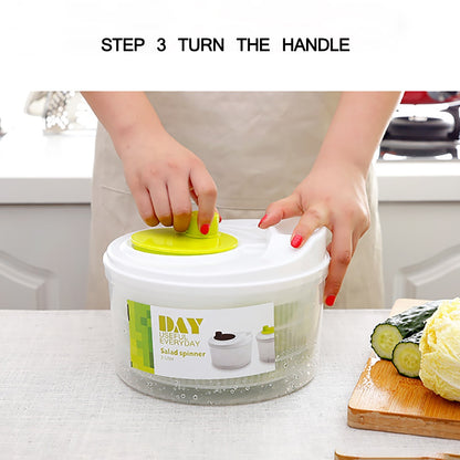 Vegetable Dryer Salad Spinner with Detachable Strainer by HitMyNeed