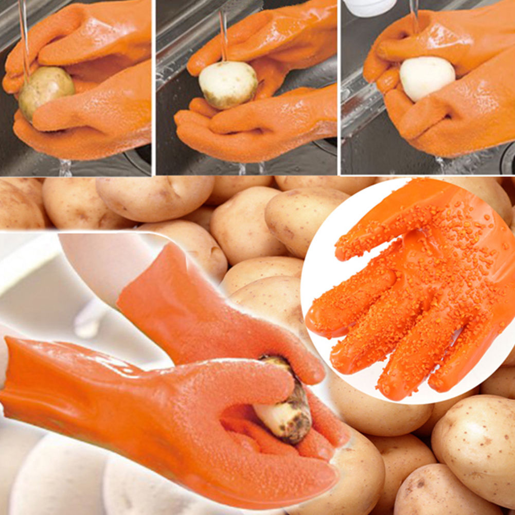 Vegetable Peeler Kitchen Gloves for Fast Prep by HitMyNeed