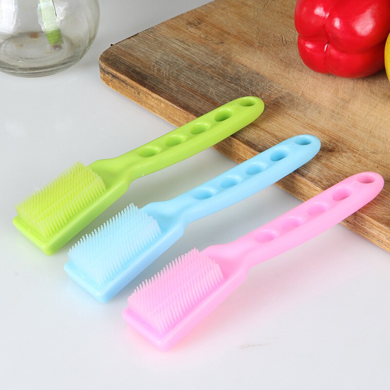 Vegetable Scrubber PVC Cleaning Brush with Handle by HitMyNeed