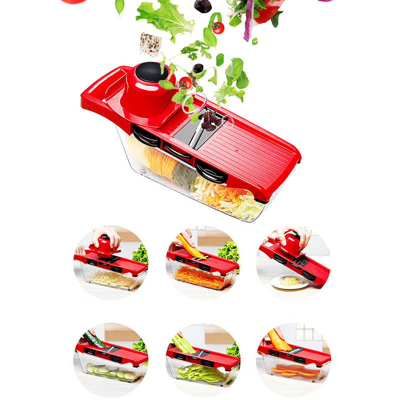 Vegetable Slicer, Grater and Shredder with 5 Blades by HitMyNeed