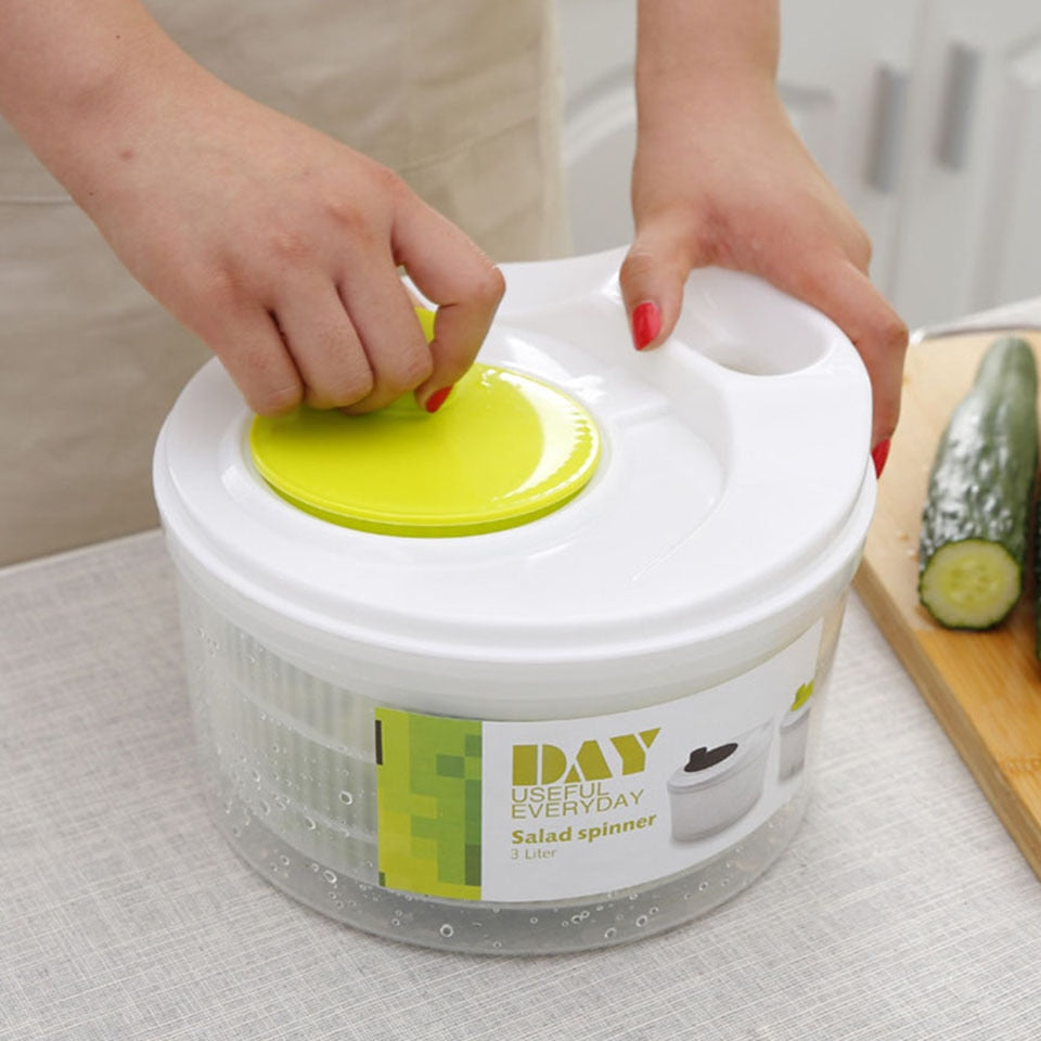 Vegetable Spin Dryer Salad Spinner 22.5cm by HitMyNeed