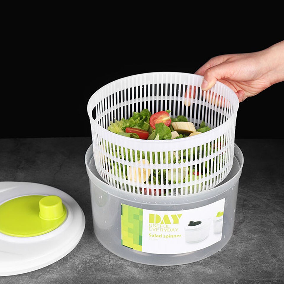 Vegetable Spin Dryer Salad Spinner 22.5cm by HitMyNeed