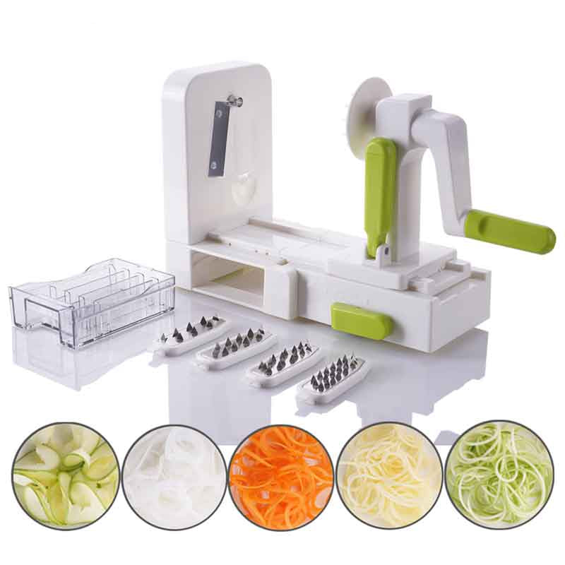 Veggie Spiralizer Food Slicer with 5 Blades by HitMyNeed