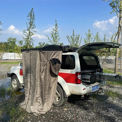Vehicle Mounted Camping Shower & Change Tent by HitMyNeed
