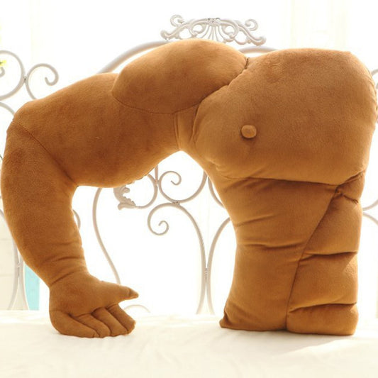 Velvet Arm Pillow with Cotton Filling 58 x 48 cm by HitMyNeed