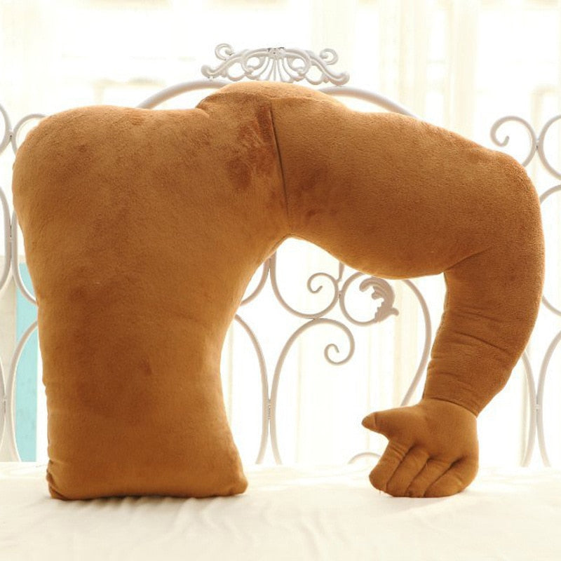 Velvet Arm Pillow with Cotton Filling 58 x 48 cm by HitMyNeed