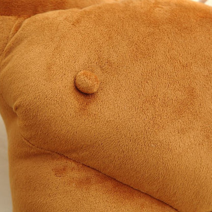 Velvet Arm Pillow with Cotton Filling 58 x 48 cm by HitMyNeed