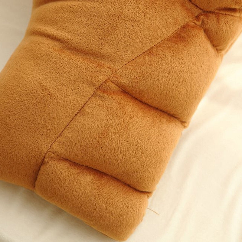 Velvet Arm Pillow with Cotton Filling 58 x 48 cm by HitMyNeed