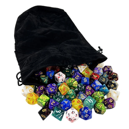 Velvet Drawstring Dice Bag for Tabletop Games by HitMyNeed