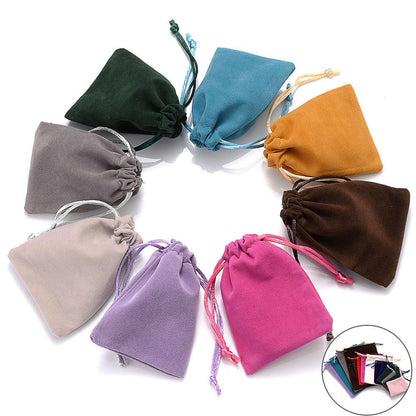 Velvet Drawstring Jewelry Pouches Set of 10 by HitMyNeed