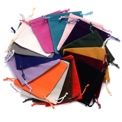 Velvet Drawstring Jewelry Pouches Set of 10 by HitMyNeed
