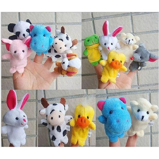 Velvet Farm Animal Finger Puppets Set (10 Pack) by HitMyNeed
