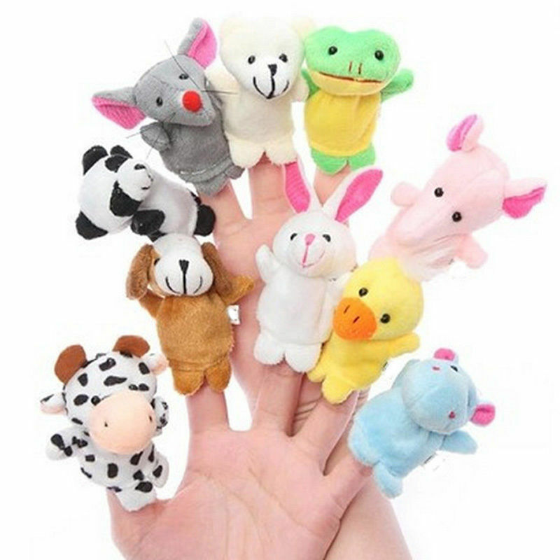 Velvet Farm Animal Finger Puppets Set (10 Pack) by HitMyNeed