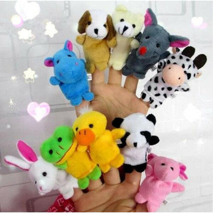 Velvet Farm Animal Finger Puppets Set (10 Pack) by HitMyNeed