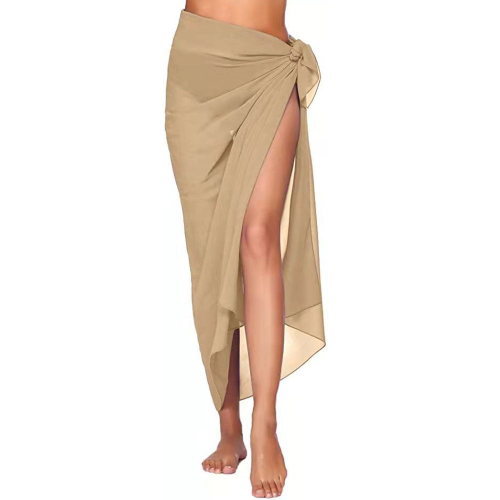 Versatile Wrap Beach Cover Up apricot-long by HitMyNeed