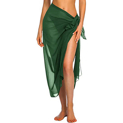 Versatile Wrap Beach Cover Up dark-green-long by HitMyNeed