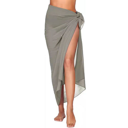 Versatile Wrap Beach Cover Up gray-long by HitMyNeed