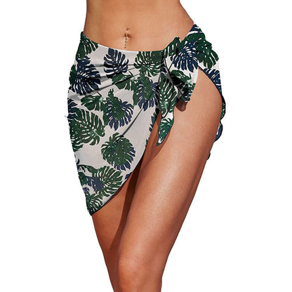Versatile Wrap Beach Cover Up leaf-short by HitMyNeed