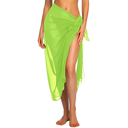 Versatile Wrap Beach Cover Up light-green-long by HitMyNeed