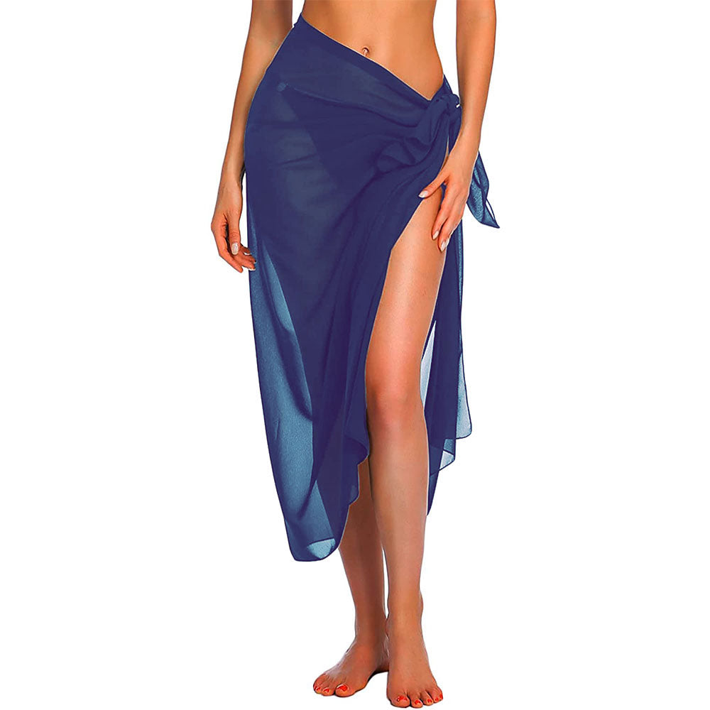 Versatile Wrap Beach Cover Up navy-long by HitMyNeed