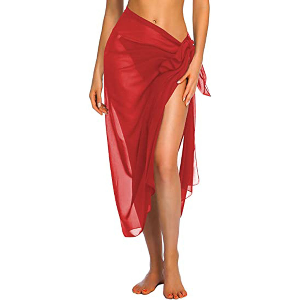 Versatile Wrap Beach Cover Up red-long by HitMyNeed