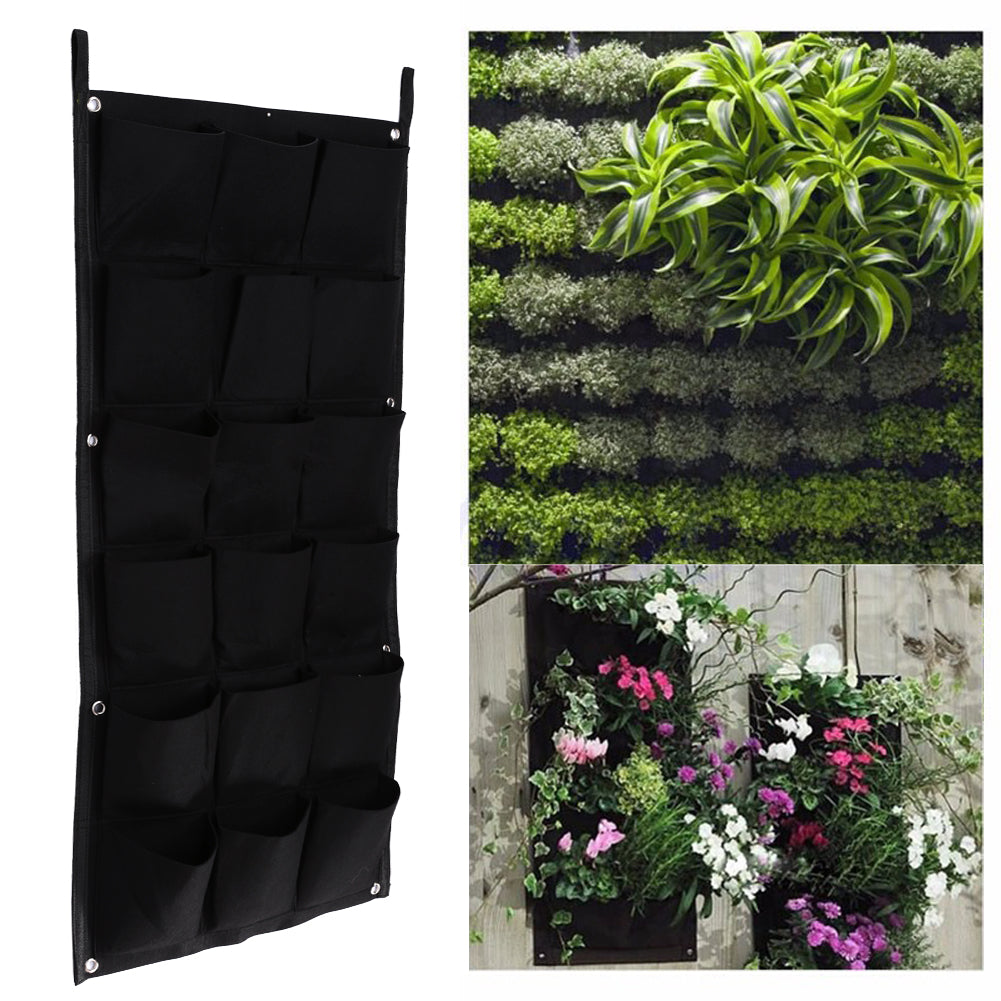 Vertical Garden Planter with 18 Felt Pockets by HitMyNeed