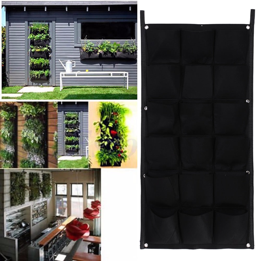 Vertical Garden Planter with 18 Felt Pockets by HitMyNeed