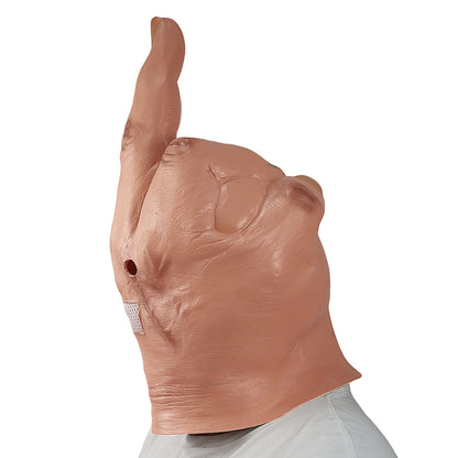 Vertical Middle Finger Latex Mask for Halloween Cosplay by HitMyNeed