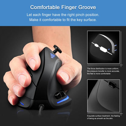 Vertical RGB Gaming Mouse with 11 Programmable Buttons by HitMyNeed