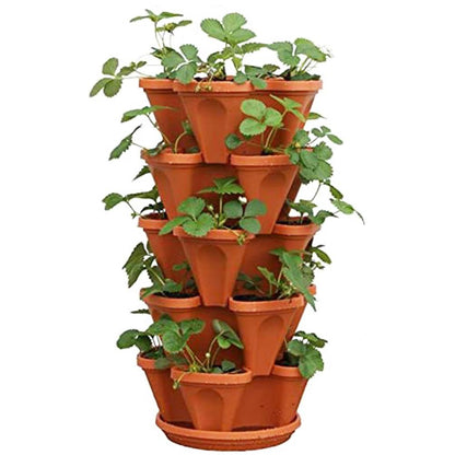 Vertical Stackable Planter Pot for Small Spaces by HitMyNeed