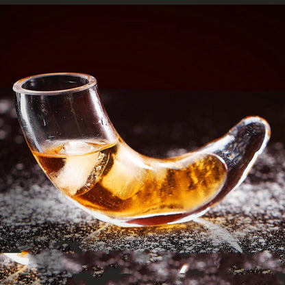 Viking Style Glass Drinking Horn Shot Glass by HitMyNeed