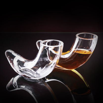 Viking Style Glass Drinking Horn Shot Glass by HitMyNeed