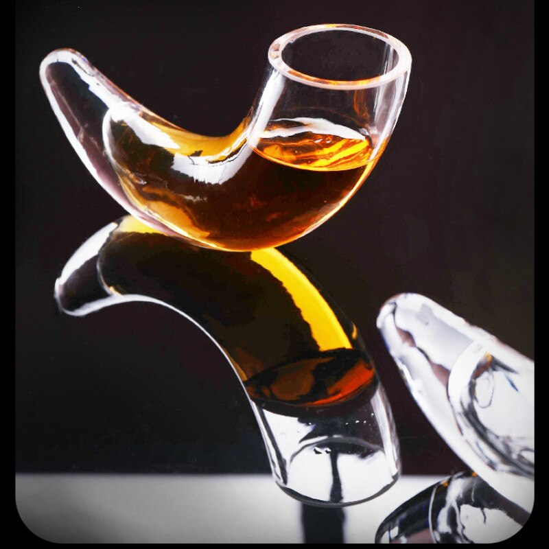 Viking Style Glass Drinking Horn Shot Glass by HitMyNeed