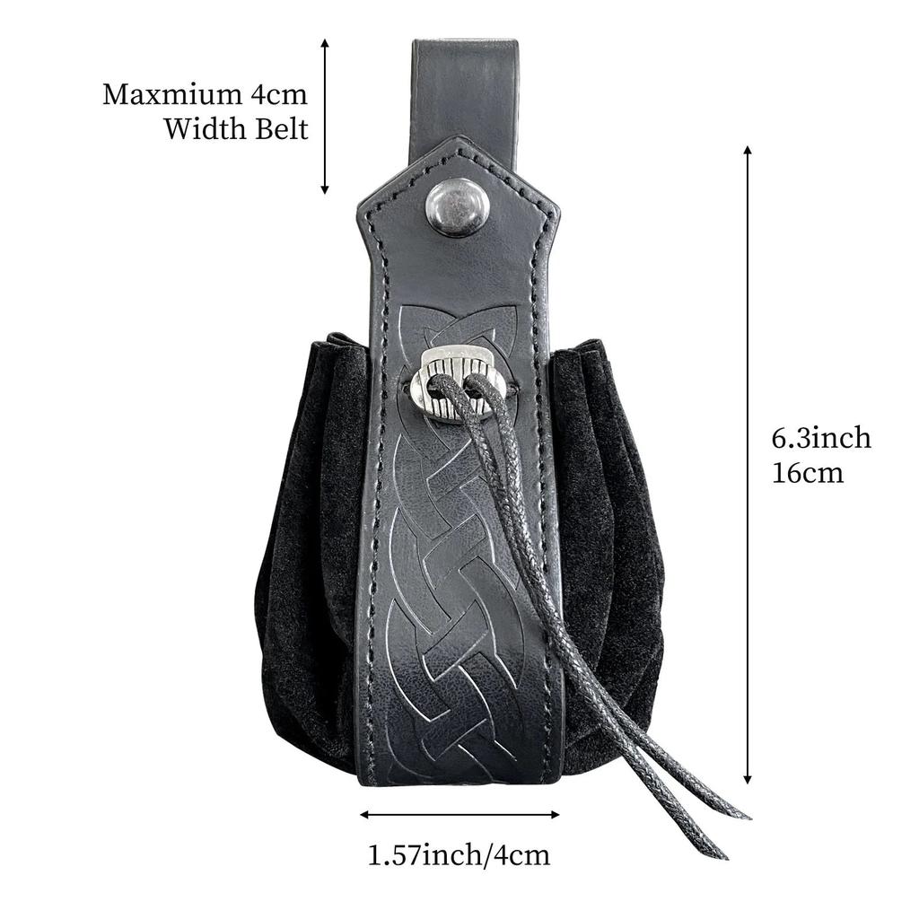 Viking Style Medieval Belt Pouch Coin Purse by HitMyNeed