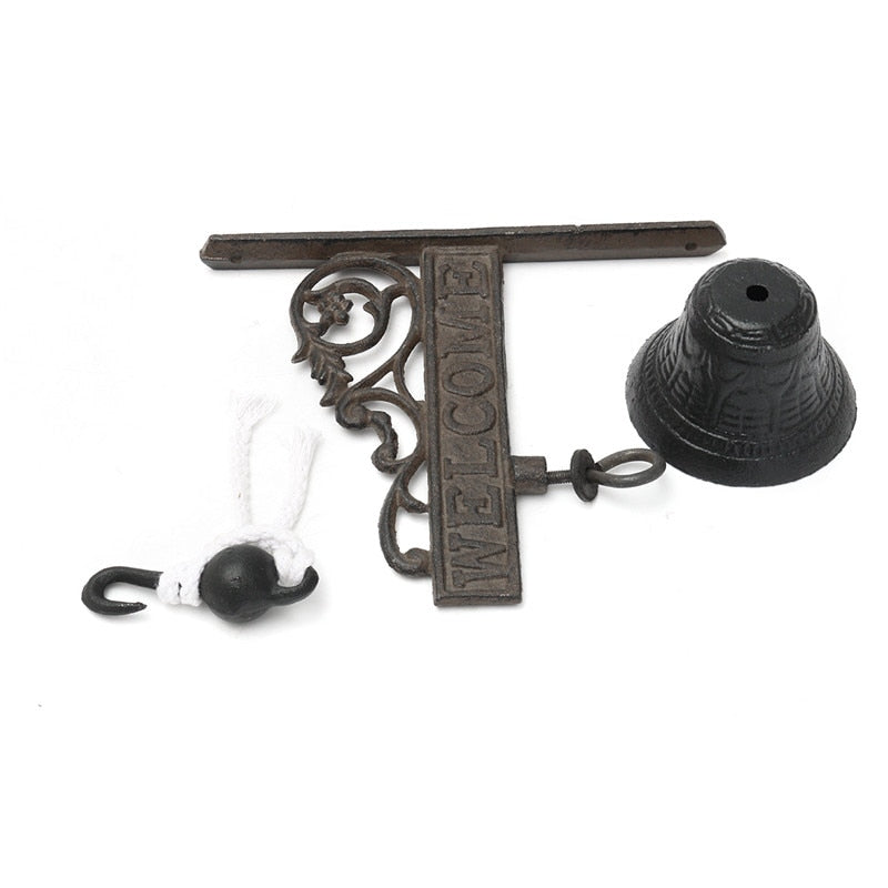 Vintage Cast Iron Wall Mounted Bell by HitMyNeed